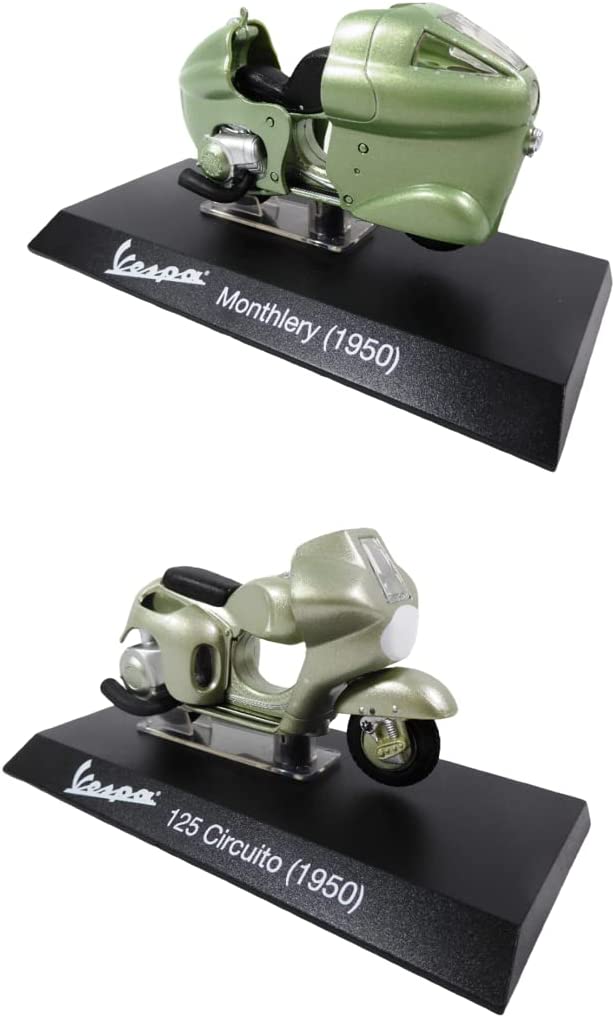 Lot 2 MOTO VESPA ITALIE Fassi Toys 1/18 : Vespa 125 Circuito + Montlhéry