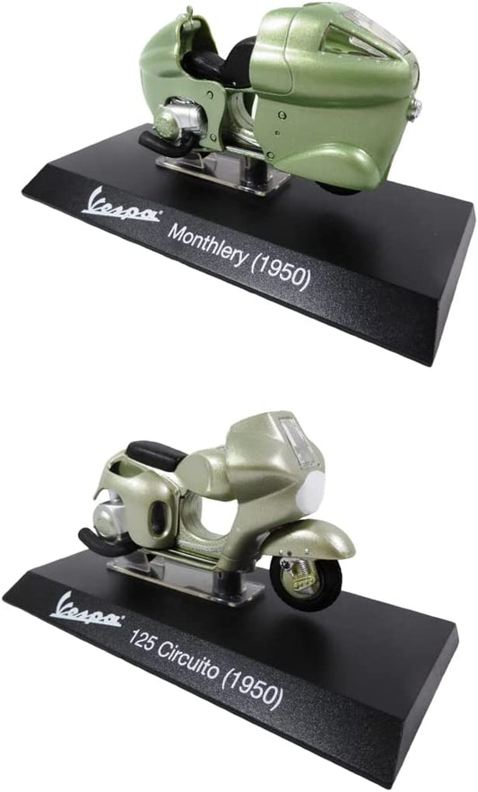 Lot 2 MOTO VESPA ITALIE Fassi Toys 1/18 : Vespa 125 Circuito + Montlhéry