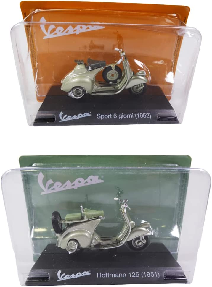 Lot 2 MOTO VESPA ITALIE Fassi Toys 1/18 : Sport 6 Giorni + Hoffmann 125