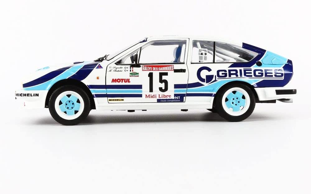 DH305 Voiture 1/18 SOLIDO : Alfa Romeo GTV6 Rallye des Garrigues 1986