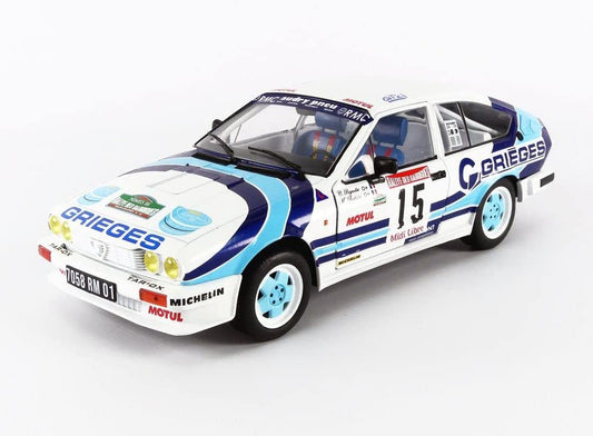 DH305 Voiture 1/18 SOLIDO : Alfa Romeo GTV6 Rallye des Garrigues 1986