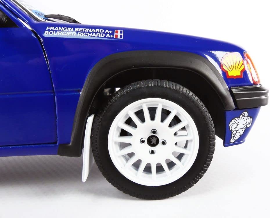 DH711 Voiture 1/18 SOLIDO : Peugeot 205 Tour de Corse 1990 #24 Boursier