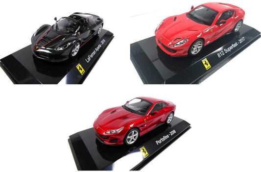 Lot de 3 Voitures 1/43 Ixo Salvat : FERRARI LaFerrari + 812 Superfast + Portofino (SC1+SC6+SC8)