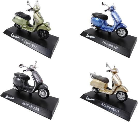 Lot 4 MOTO VESPA ITALIE Fassi Toys 1/18 : Modèles 2014 et 2017