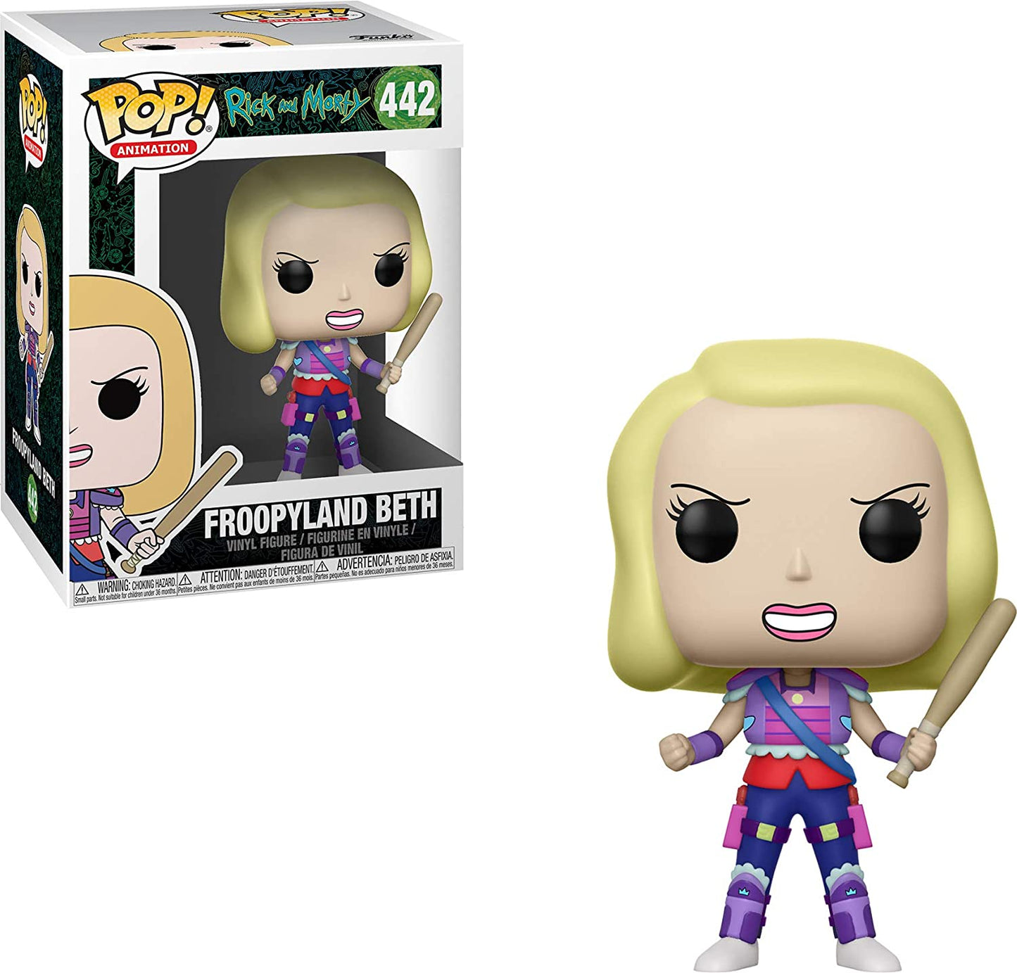 POP72 Figurine Vinyl FUNKO POP Rick and Morty : Froopyland Beth #442