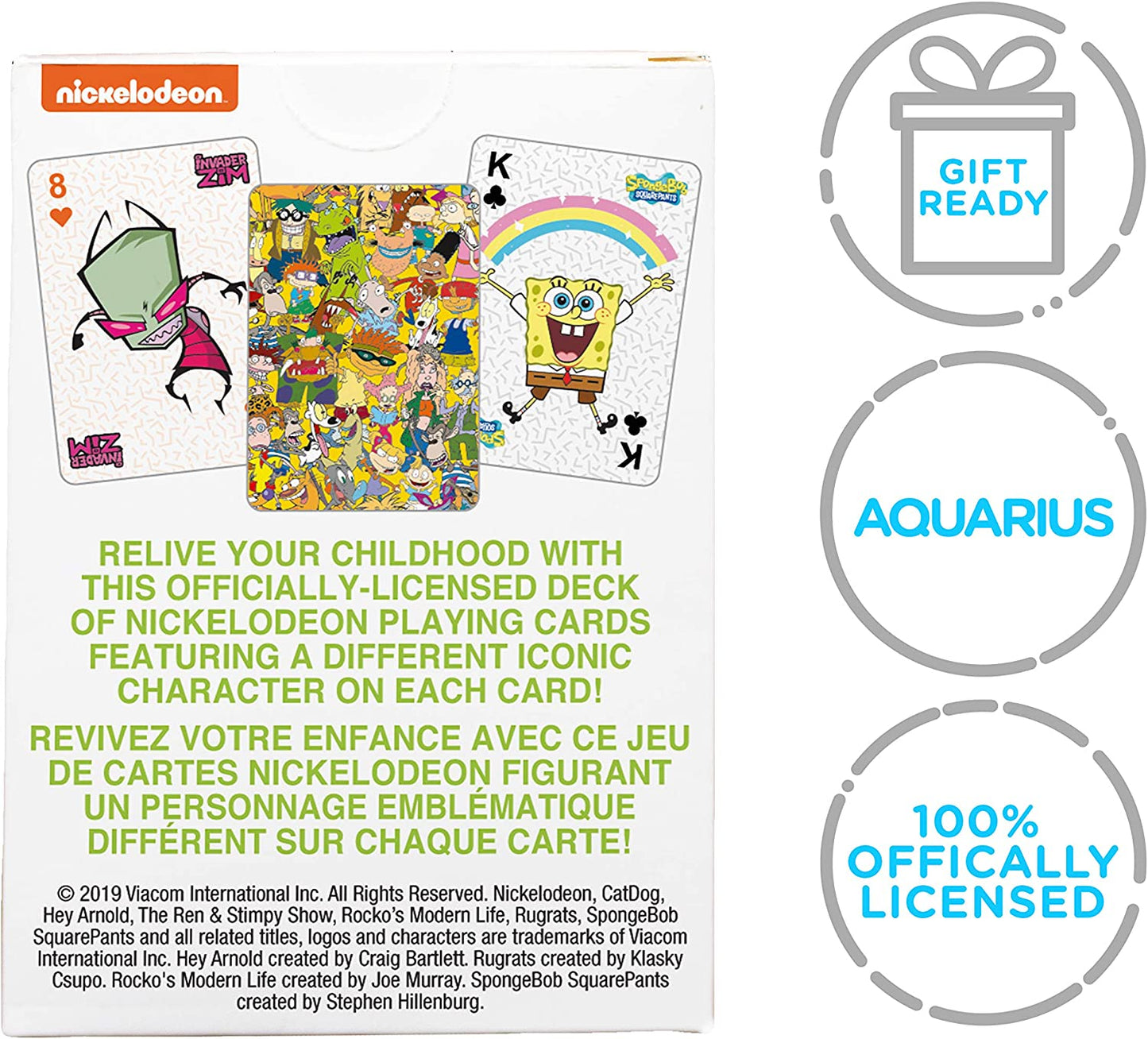 Jeu de Cartes Aquarius : Nickelodeon Mix Card Game