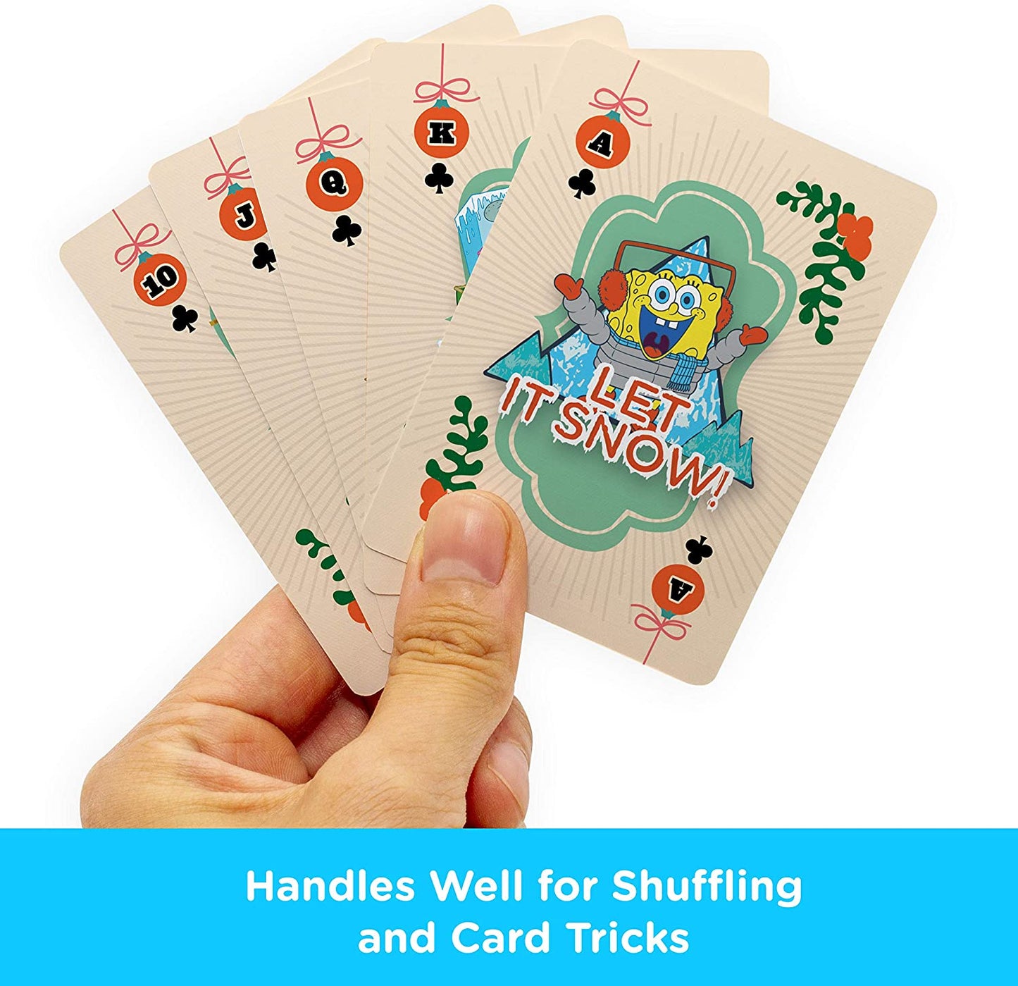 Jeu de Cartes Aquarius : Sponge Bob l'éponge Noël (Holidays)