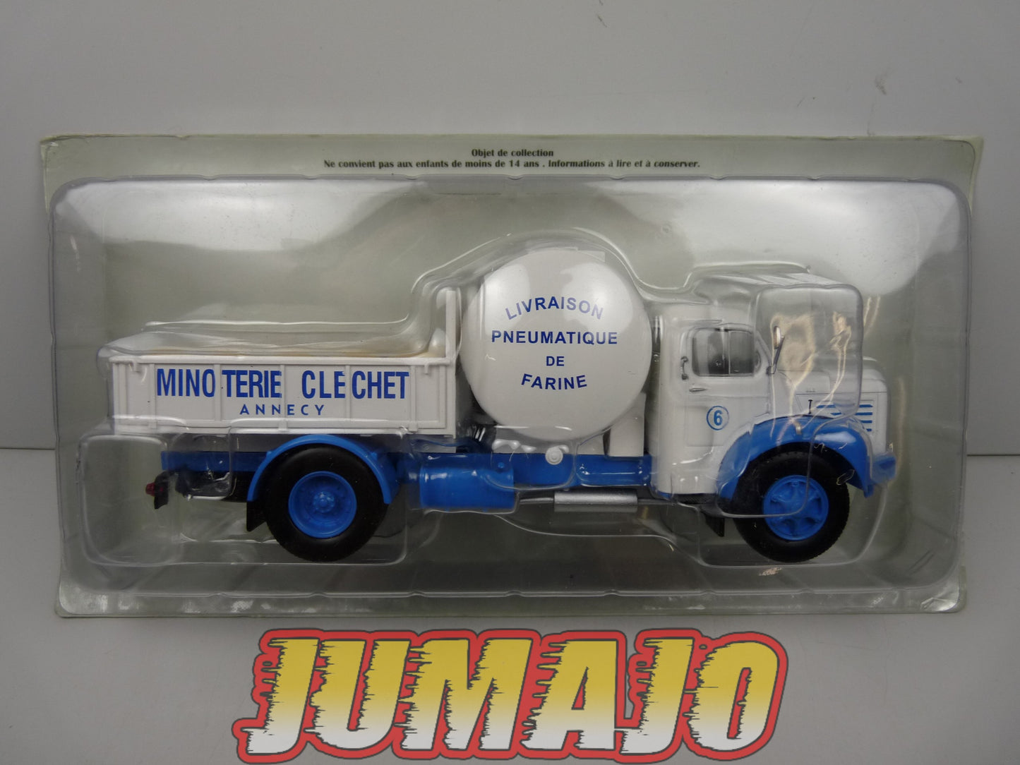 BER14 CAMIONS 1/43 Hachette IXO BERLIET GLR 8M2 farine "Minoterie Clechet"