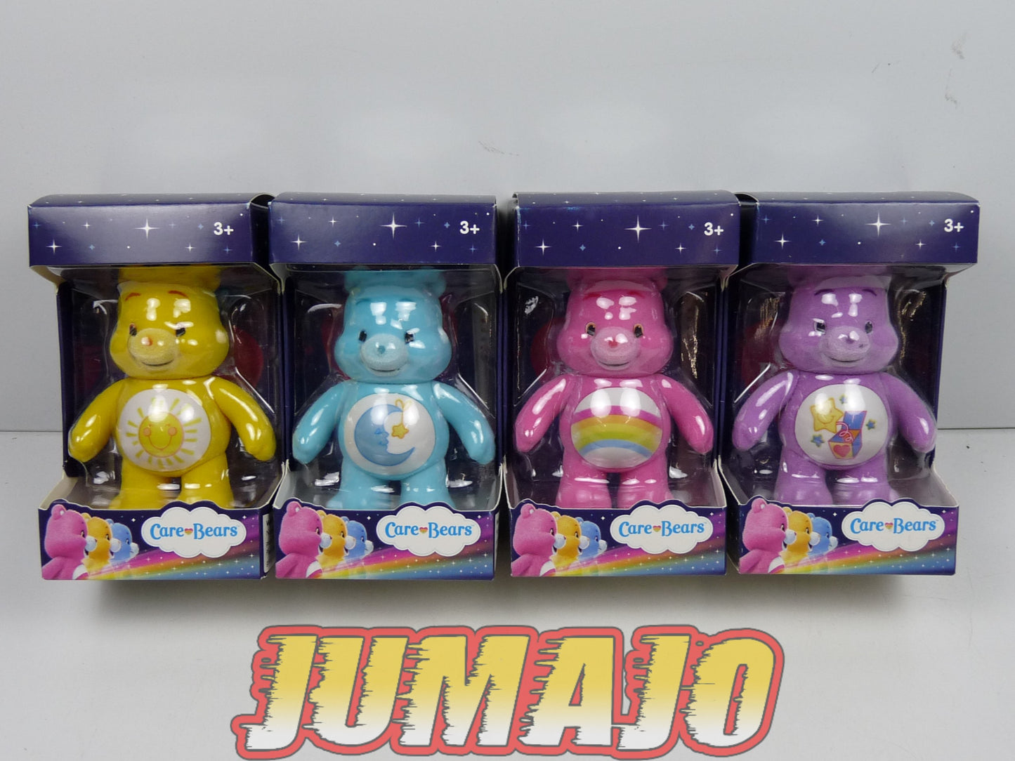 BLI2 lot 4 figurines feutrine american greetings Bisounours Care Bears 6.5 cm