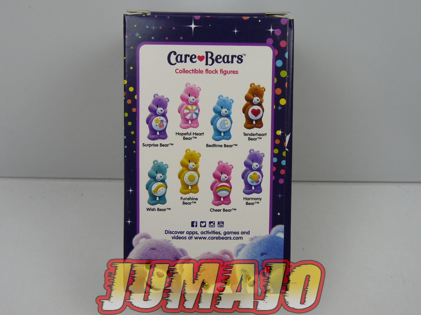 BLI2 lot 4 figurines feutrine american greetings Bisounours Care Bears 6.5 cm