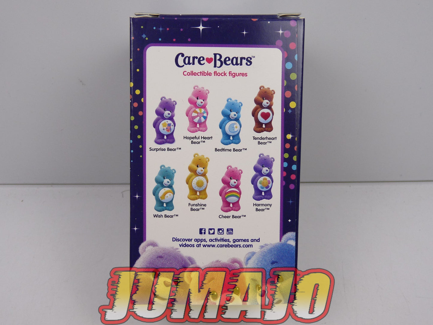 BLI3 lot 4 figurines feutrine american greetings Bisounours Care Bears 6.5 cm