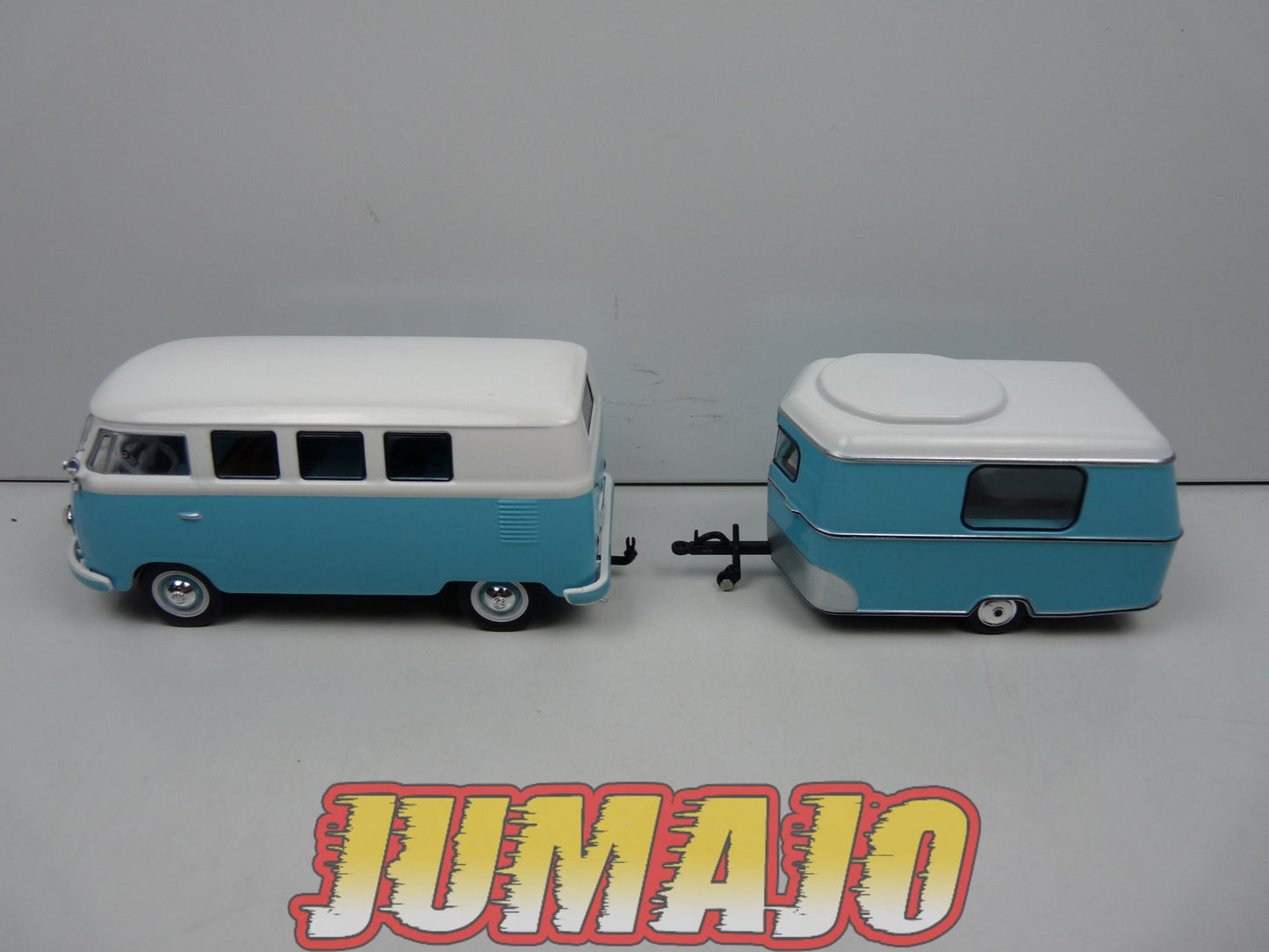 CCE204 1/43 camping cars hachettes IXO Cadeau : Volkswagen Kombi T1 + Caravane