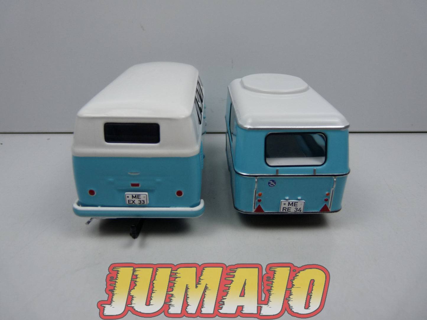 CCE204 1/43 camping cars hachettes IXO Cadeau : Volkswagen Kombi T1 + Caravane