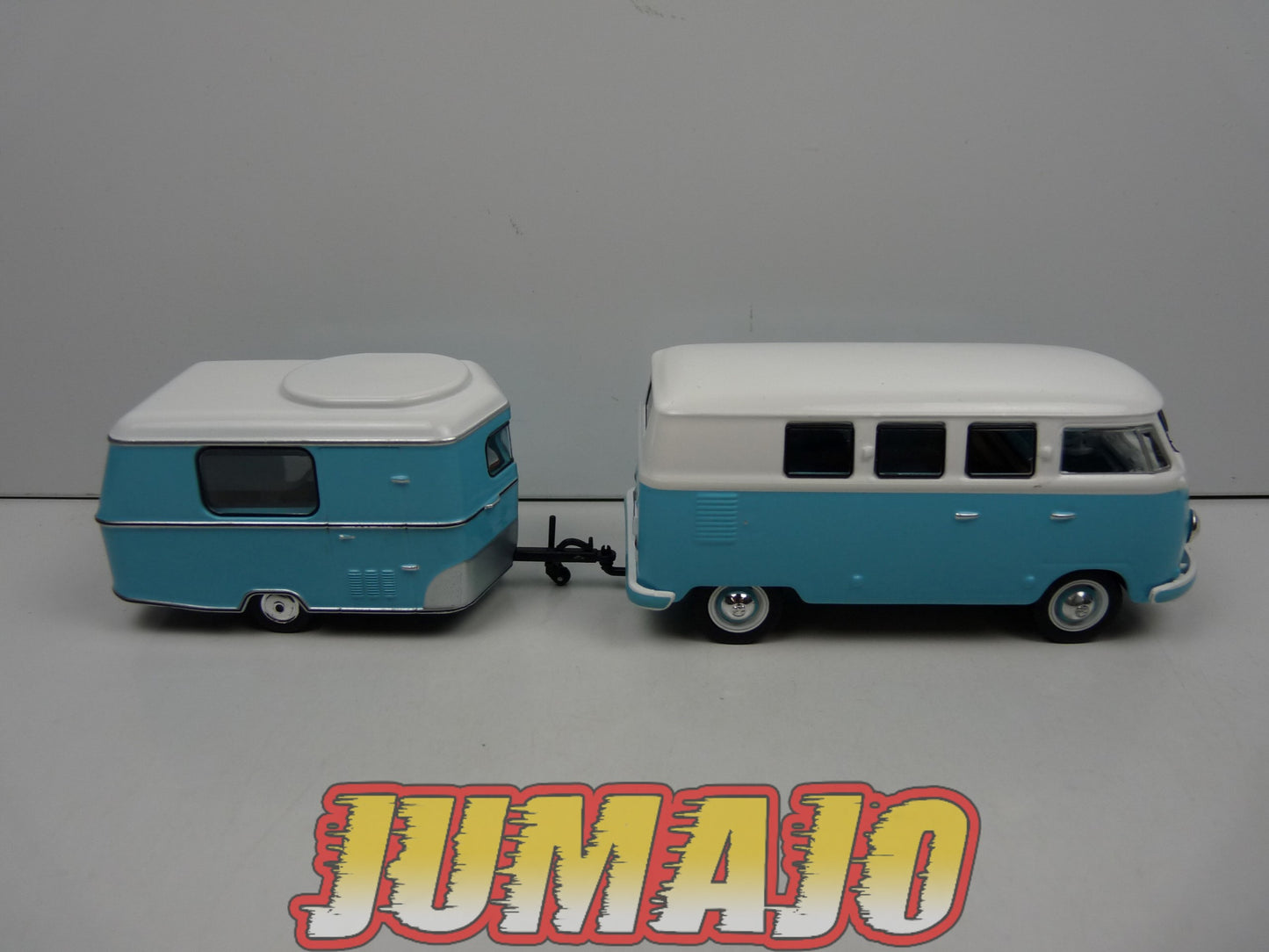 CCE204 1/43 camping cars hachettes IXO Cadeau : Volkswagen Kombi T1 + Caravane