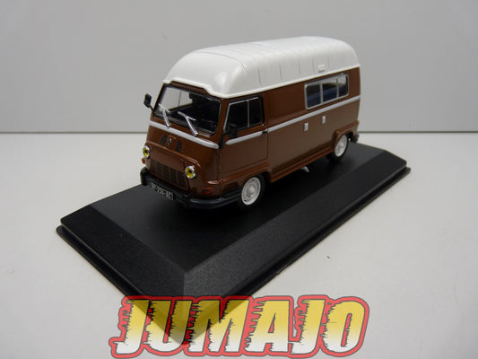 CCE9 1/43 camping cars hachettes IXO : Renault estafette studio car star 1975