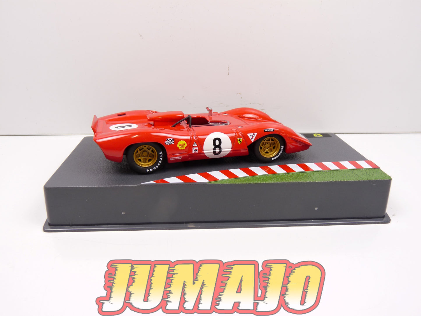 CF21 voiture 1/43 HACHETTES IXO FERRARI sport : 312 P 1000 km Spa 1969 #8