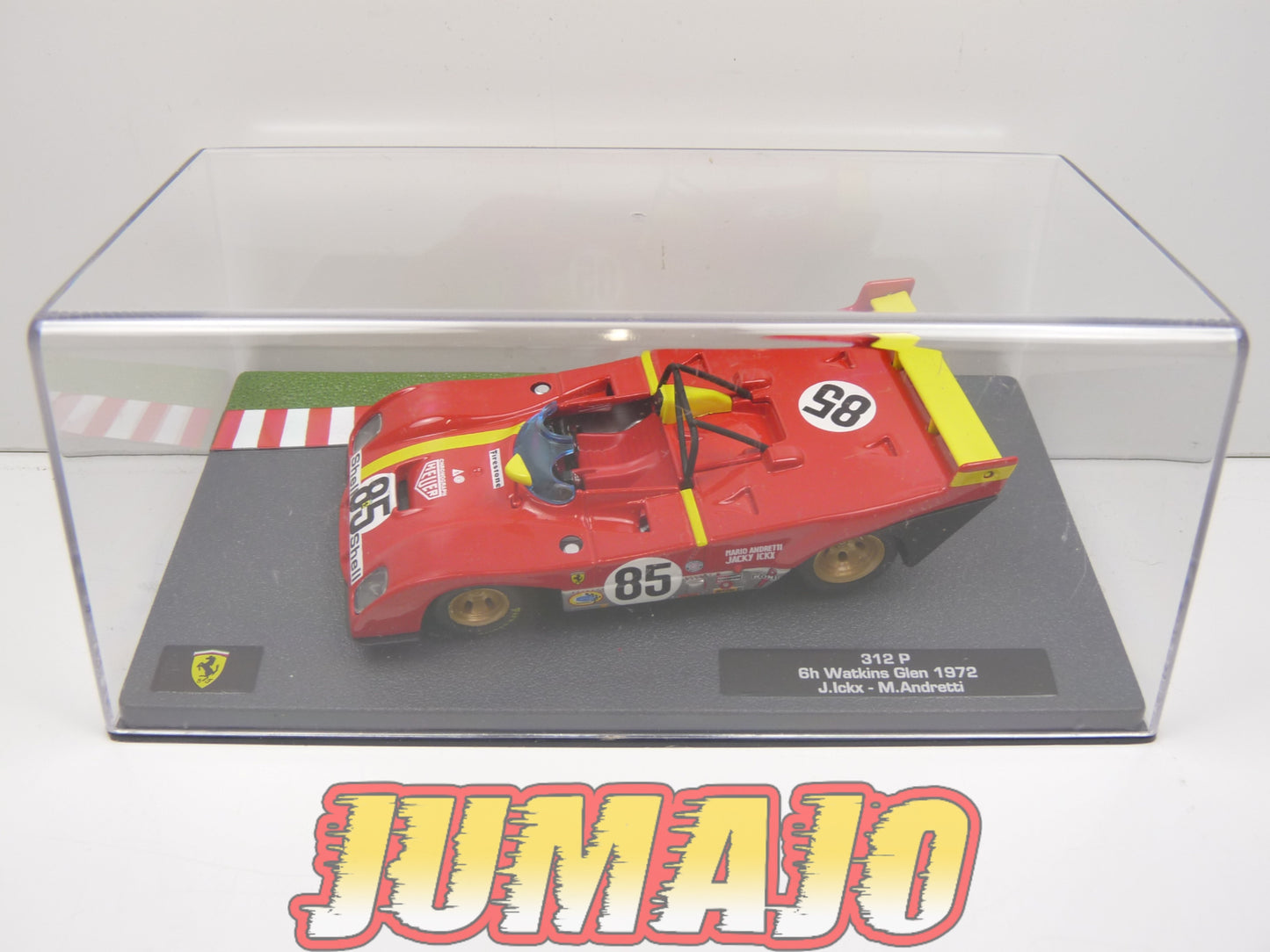 CF2 voiture 1/43 HACHETTE IXO FERRARI sport : 312 P 6h Watkins Glen 1972 #85 J.Ickx