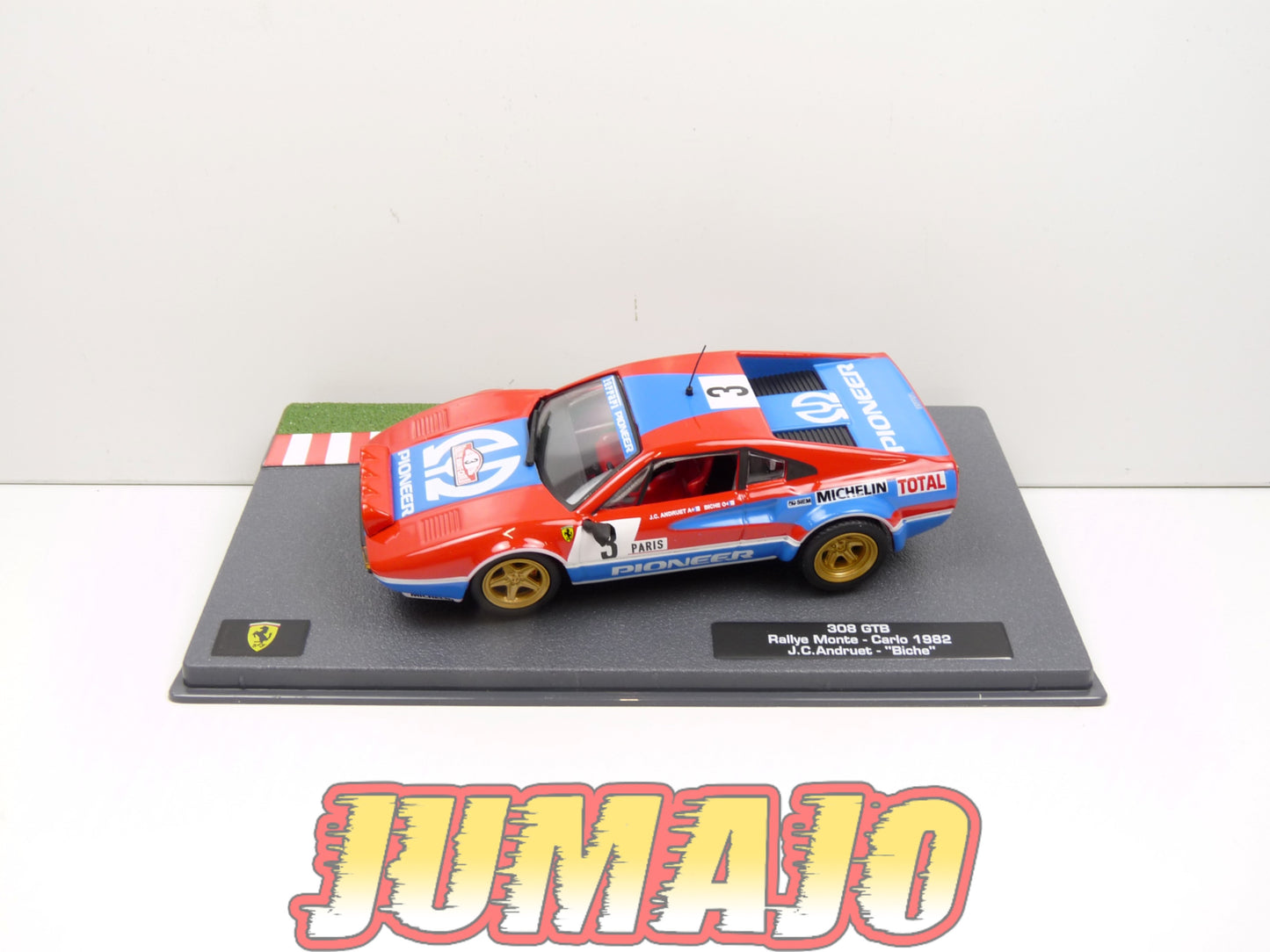 CF5 voiture 1/43 HACHETTE IXO FERRARI sport : 308 GTB Rallye Monte Carlo 1982 Andruet #3