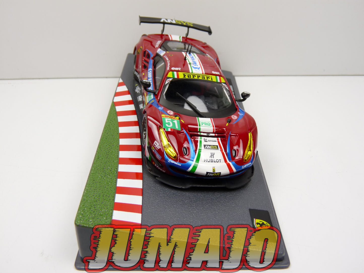CF7 voiture 1/43 HACHETTES IXO FERRARI sport : 488 GTE 6h Silverstone 2017 #51