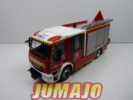 CP17 POMPIERS 1/43 Salvat IXO Coffret Cadeau Iveco Magirus Valladolid