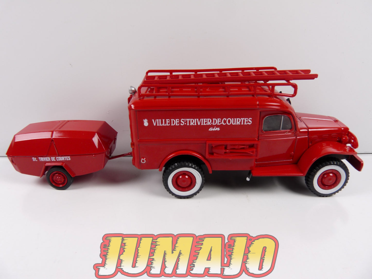 CPF113 Camion 1/43 Hachette IXO Pompiers : DODGE WC54 + motopompe MPR Guinard de 1948
