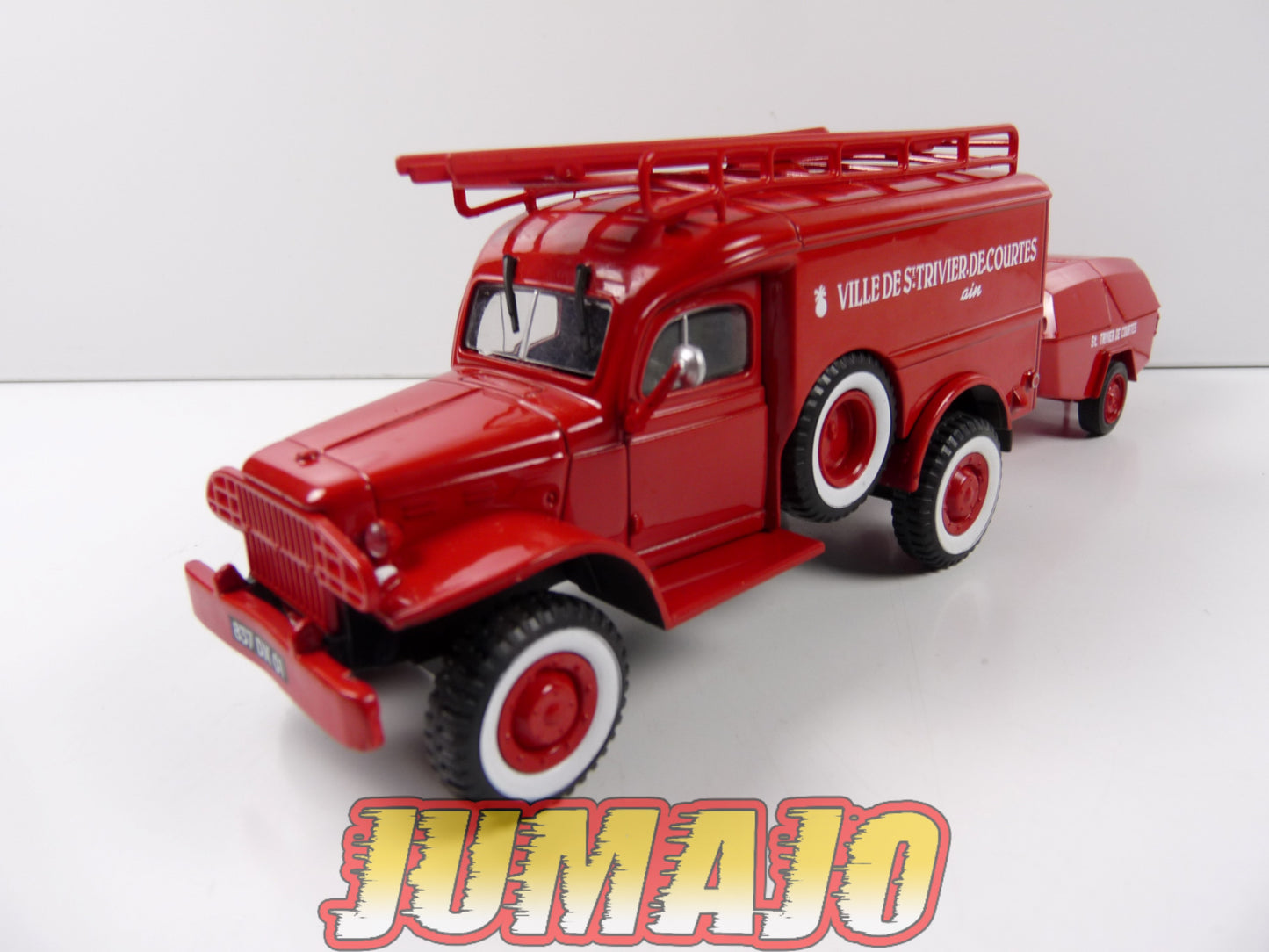 CPF113 Camion 1/43 Hachette IXO Pompiers : DODGE WC54 + motopompe MPR Guinard de 1948