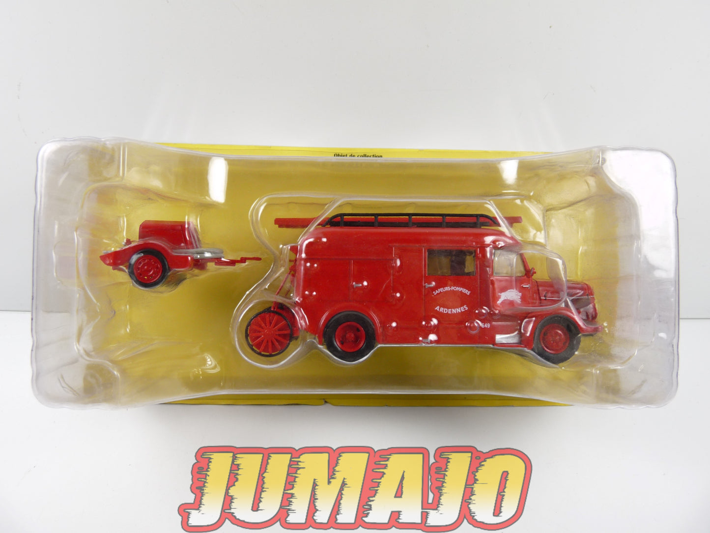 CPF89 Camion 1/43 Hachette IXO Pompiers : LAFFLY B686 Incendie normalisé + motopompes MPR Guinard 1948