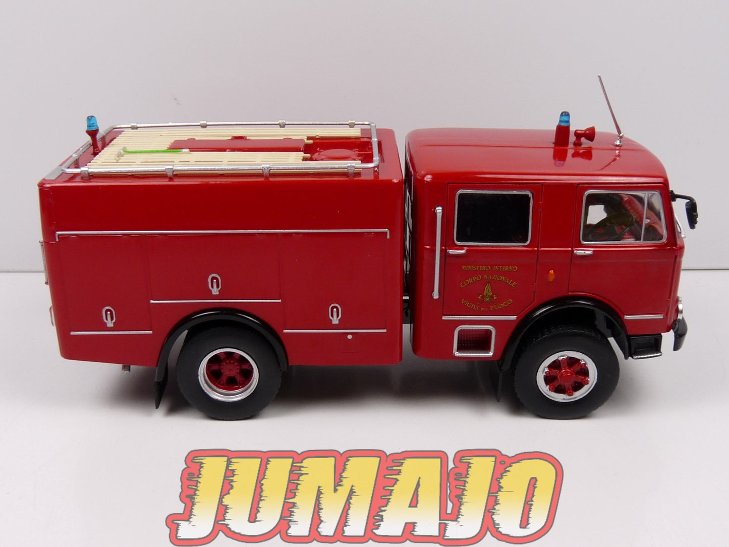 CPI1,2,3,4 LOT 4 camions POMPIER 1/43 Hachettes OM 150, Seagrave, Man, Iveco magirus