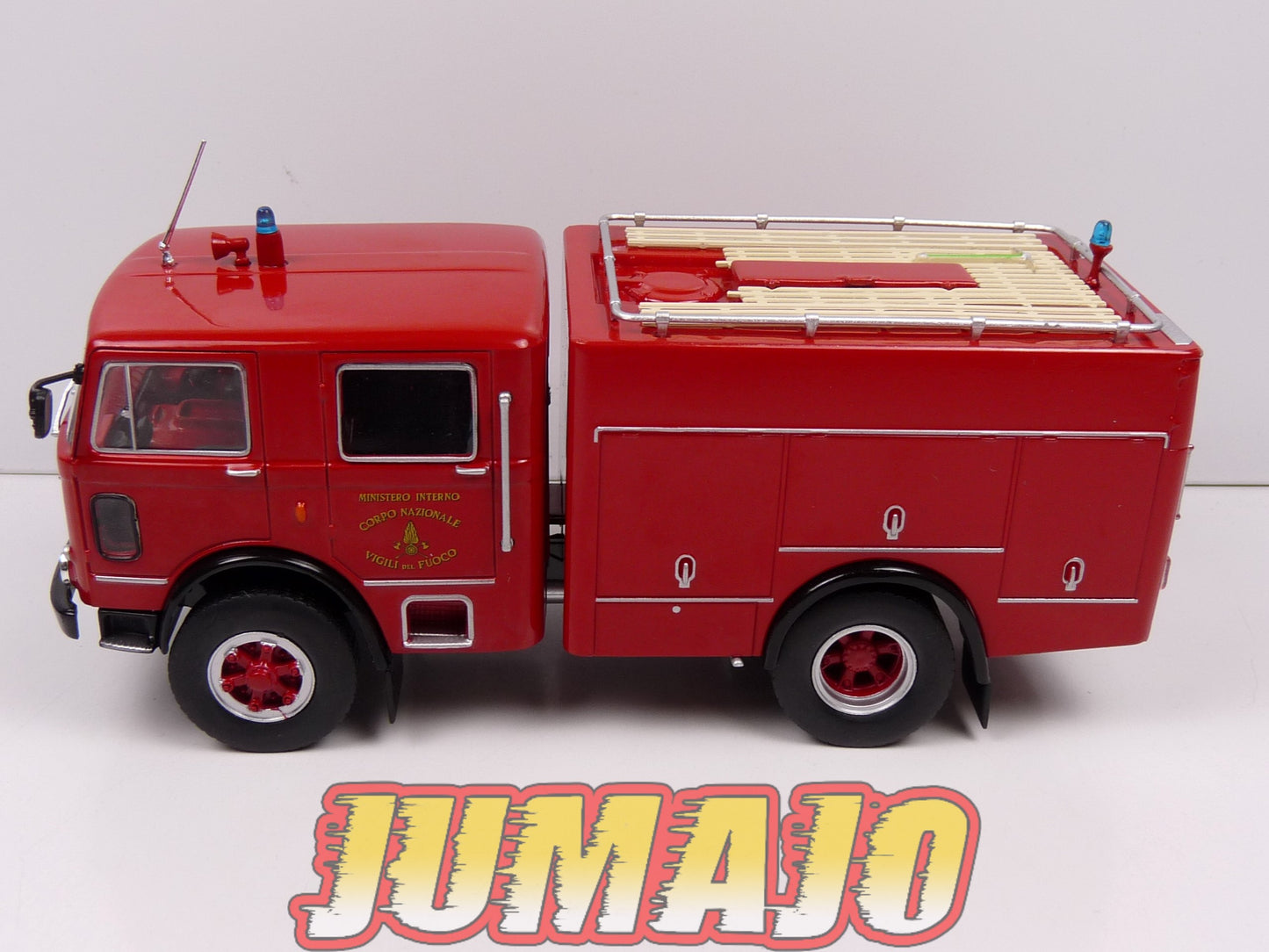 CPI1,2,3,4 LOT 4 camions POMPIER 1/43 Hachettes OM 150, Seagrave, Man, Iveco magirus