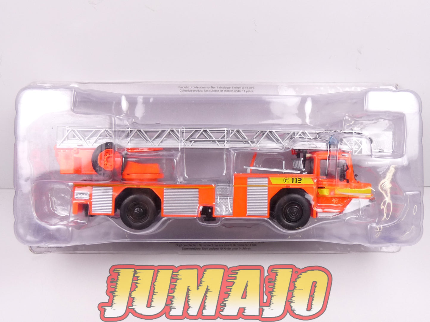 CPI1,2,3,4 LOT 4 camions POMPIER 1/43 Hachettes OM 150, Seagrave, Man, Iveco magirus