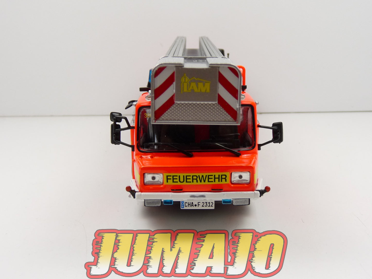 CPI1,2,3,4 LOT 4 camions POMPIER 1/43 Hachettes OM 150, Seagrave, Man, Iveco magirus