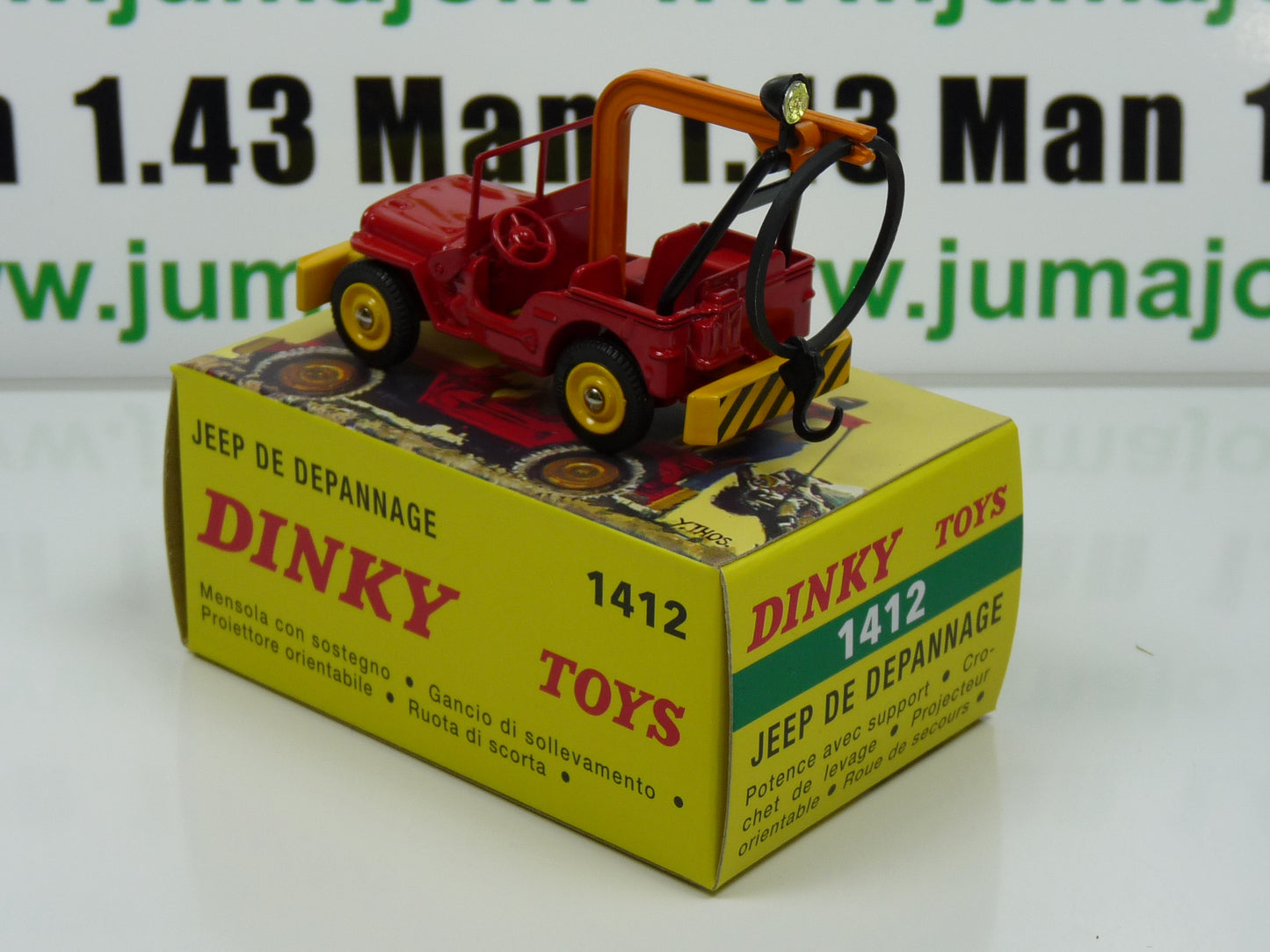 DT307 Voiture 1/43 réédition DINKY TOYS Atlas : JEEP de Depannage 1412