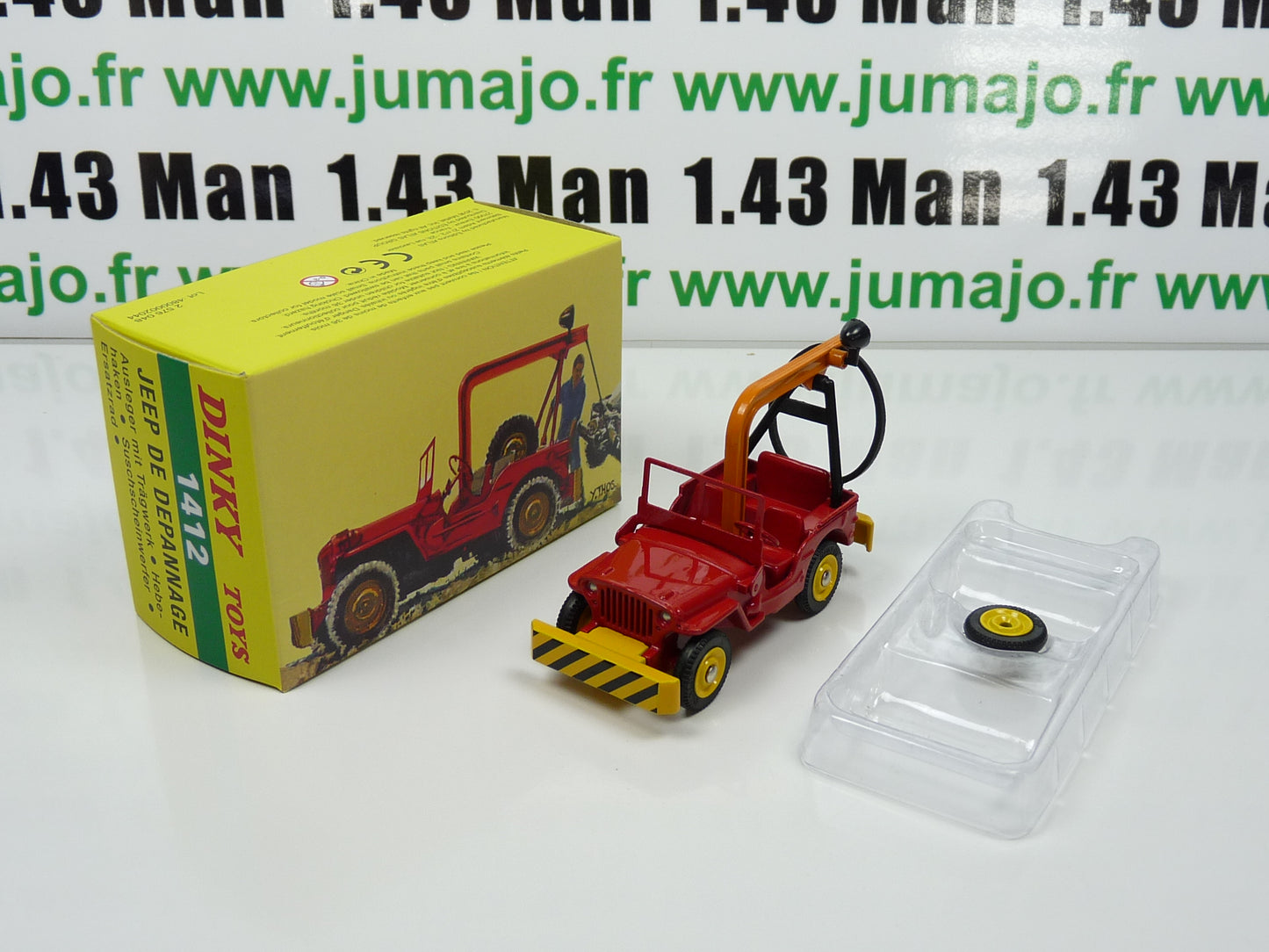 DT307 Voiture 1/43 réédition DINKY TOYS Atlas : JEEP de Depannage 1412
