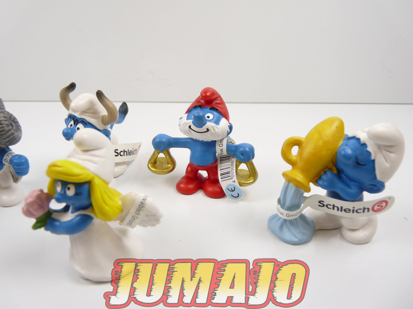 FIG101 lot de 6 figurines PVC Schleich Schtroumpf puffi schlump smurf ZODIAQUES