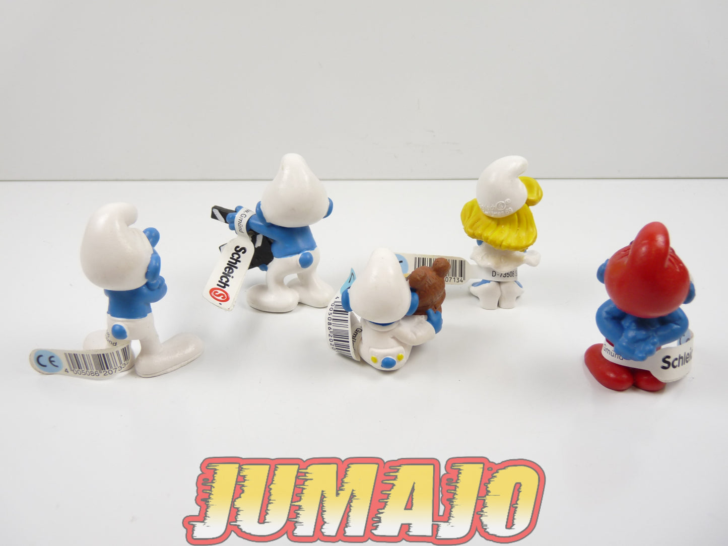 FIG106 lot de 5 figurines PVC Schleich Schtroumpf puffi schlump smurf SCHTROUMFETTE GROGNON CINEMA