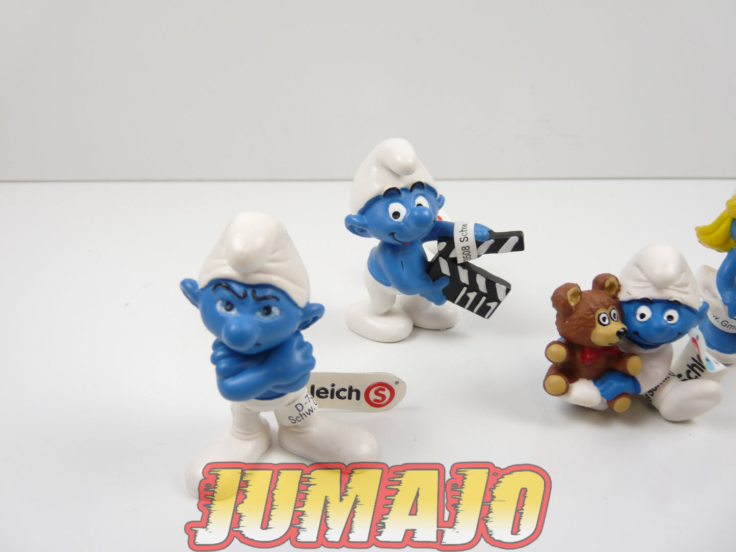 FIG106 lot de 5 figurines PVC Schleich Schtroumpf puffi schlump smurf SCHTROUMFETTE GROGNON CINEMA