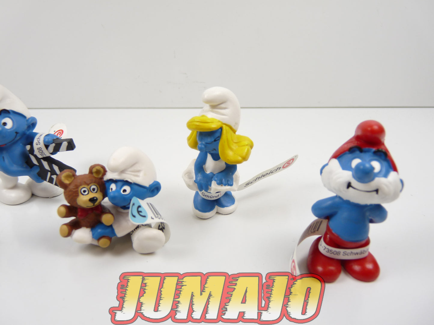 FIG106 lot de 5 figurines PVC Schleich Schtroumpf puffi schlump smurf SCHTROUMFETTE GROGNON CINEMA