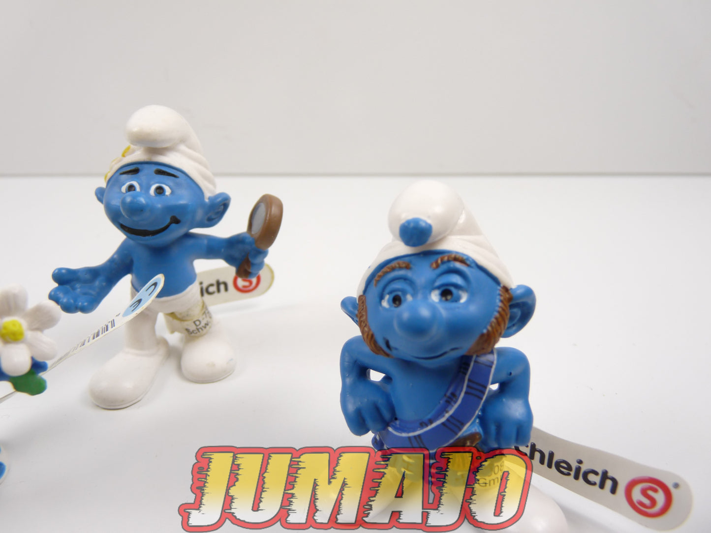 FIG109 lot de 5 figurines PVC Schleich Schtroumpf puffi schlump smurf SCHTROUMPF MALADROIT COQUET SCHTROUMPFETTE