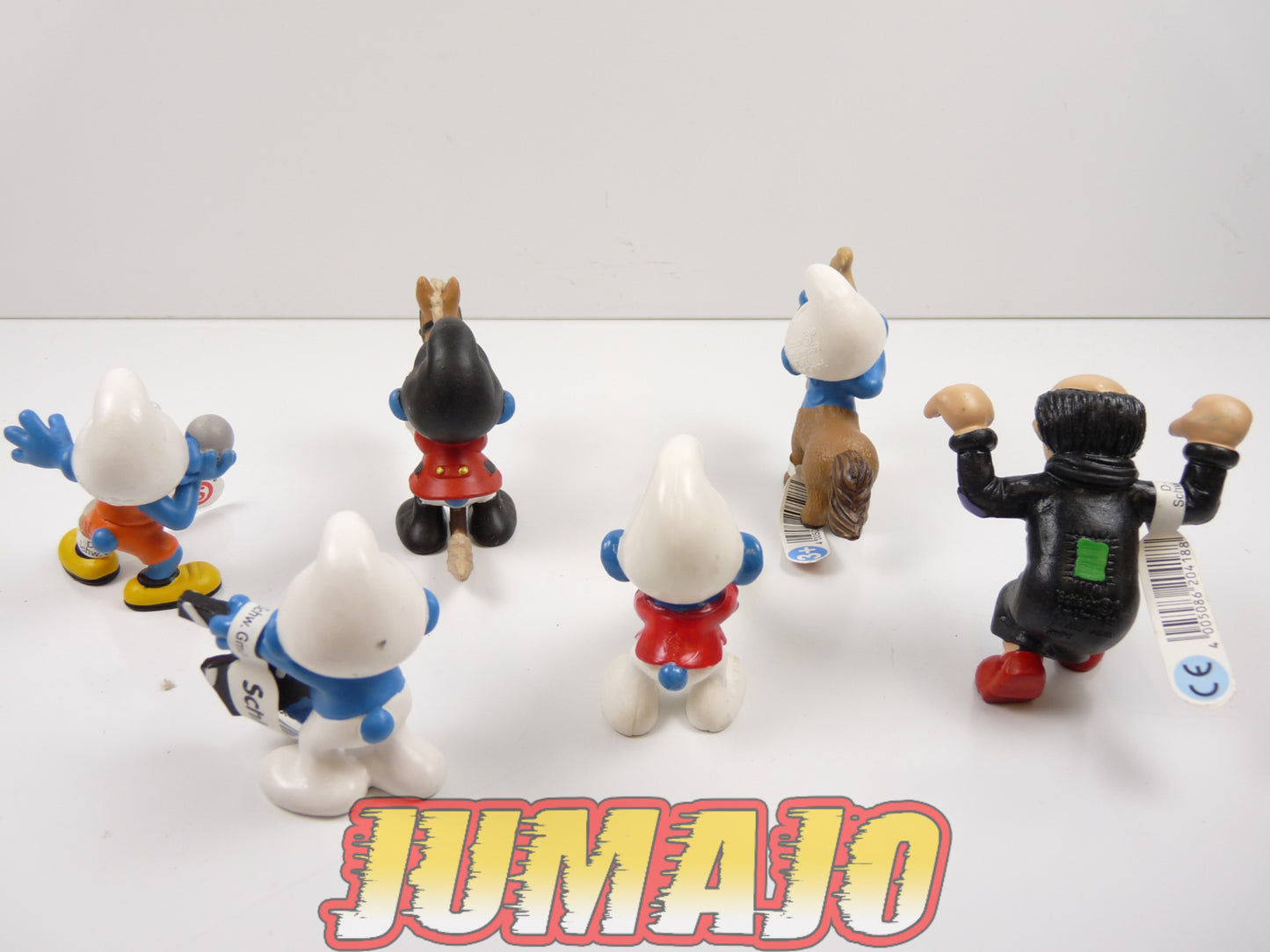 FIG110 lot de 6 figurines PVC Schleich Schtroumpf puffi schlump smurf GARGAMEL ZODIAQUE MUSICIEN