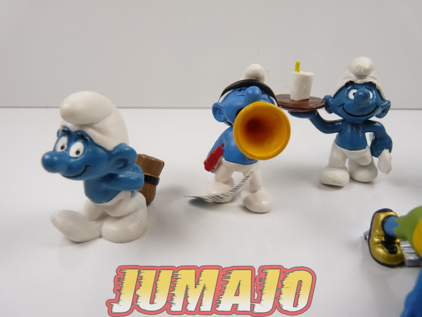 FIG111 lot de 6 figurines PVC Schleich Schtroumpf puffi schlump smurf SCHTROUMPF FARCEUR FLEURS ZODIAQUE