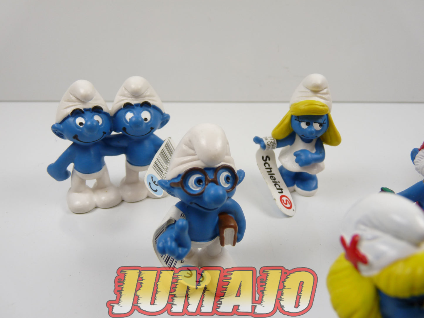 FIG114 lot de 8 figurines PVC Schleich Schtroumpf schlump smurf Schtroumpfette SIRENE GRAND SCHTROUMPF ZODIAQUE