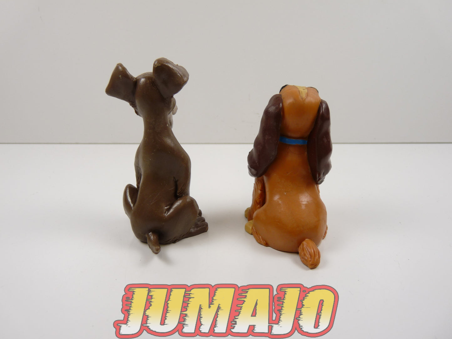 FIG117 lot de 2 figurines PVC 7/8cm Disney : LA BELLE ET LE CLOCHARD