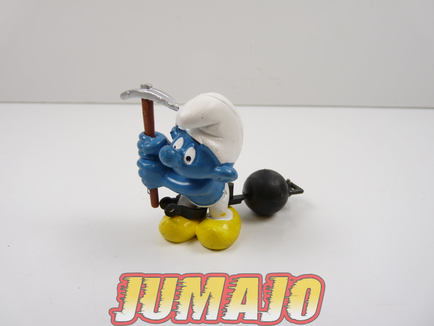 FIG119A Lot de 1 figurine PVC Schleich Schtroumpf puffi schlump smurf PRISONNIER