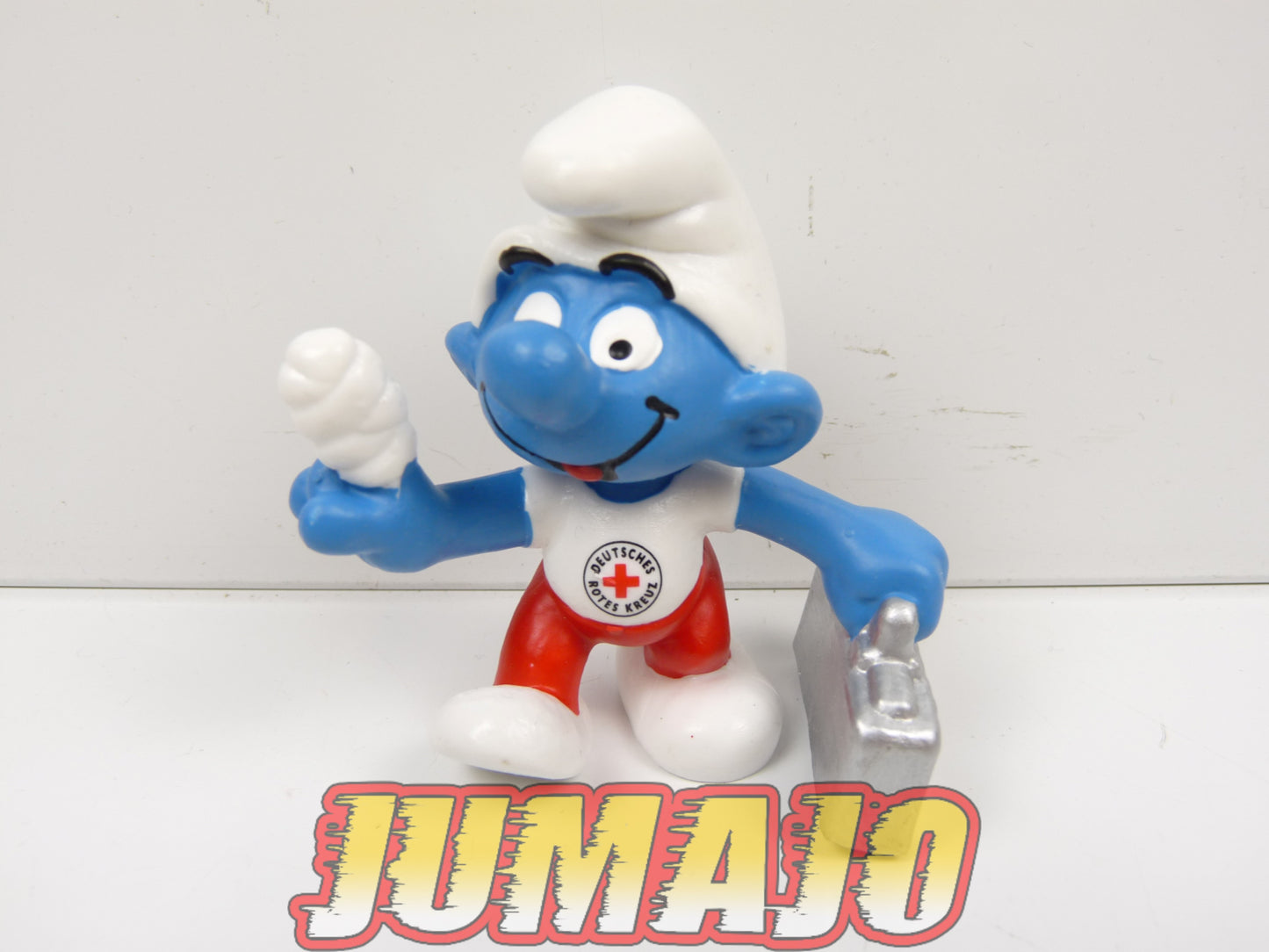 FIG72d figurines PVC Schleich Schtroumpf schlumpfe smurf PUB Croix rouge allemagne