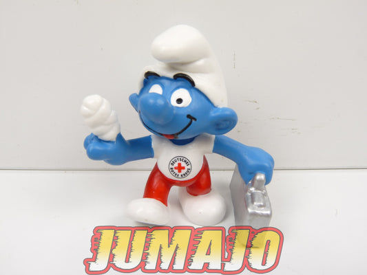 FIG72d figurines PVC Schleich Schtroumpf schlumpfe smurf PUB Croix rouge allemagne