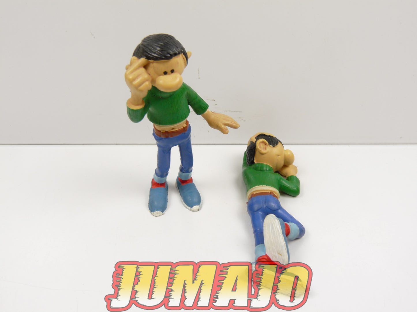FIG14 lot 2 figurines PVC PLASTOY : Gaston LAGAFFE BD 8cm