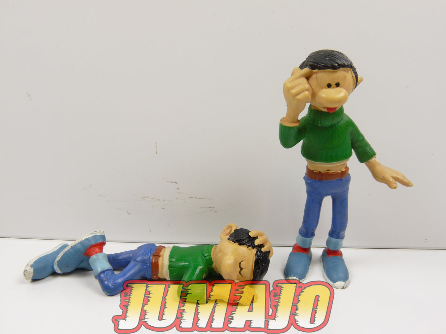 FIG14 lot 2 figurines PVC PLASTOY : Gaston LAGAFFE BD 8cm