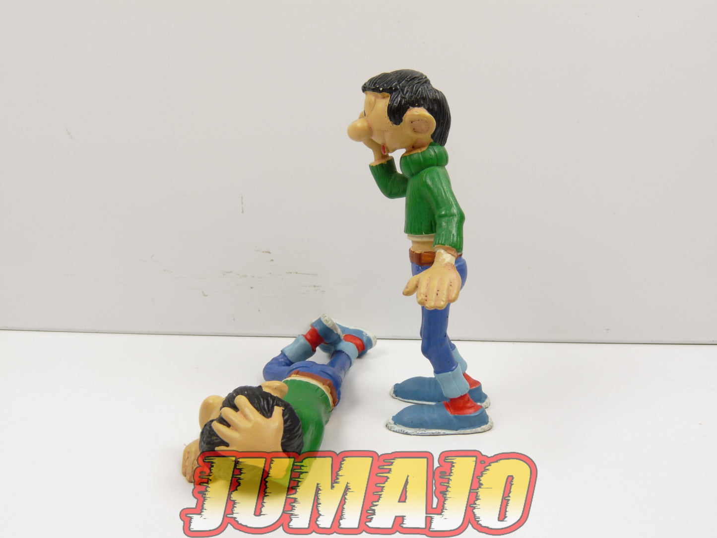 FIG14 lot 2 figurines PVC PLASTOY : Gaston LAGAFFE BD 8cm