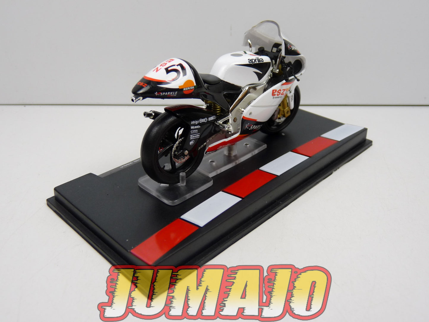 GP6 Moto GP 1/24 IXO : Aprilia RSW250 Alex de Angelis 2004 #51