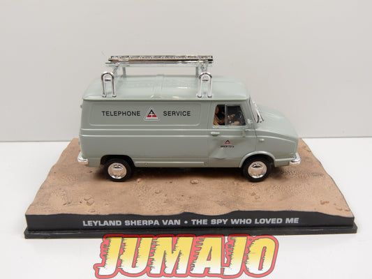 JB61 Voiture 1/43 IXO 007 JAMES BOND : Boite cassé LEYLAND sherpa van The spy who loved me